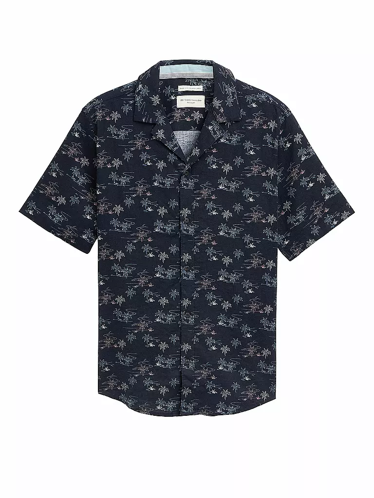 TOM TAILOR | Chemise coupe regular | Bleu foncé