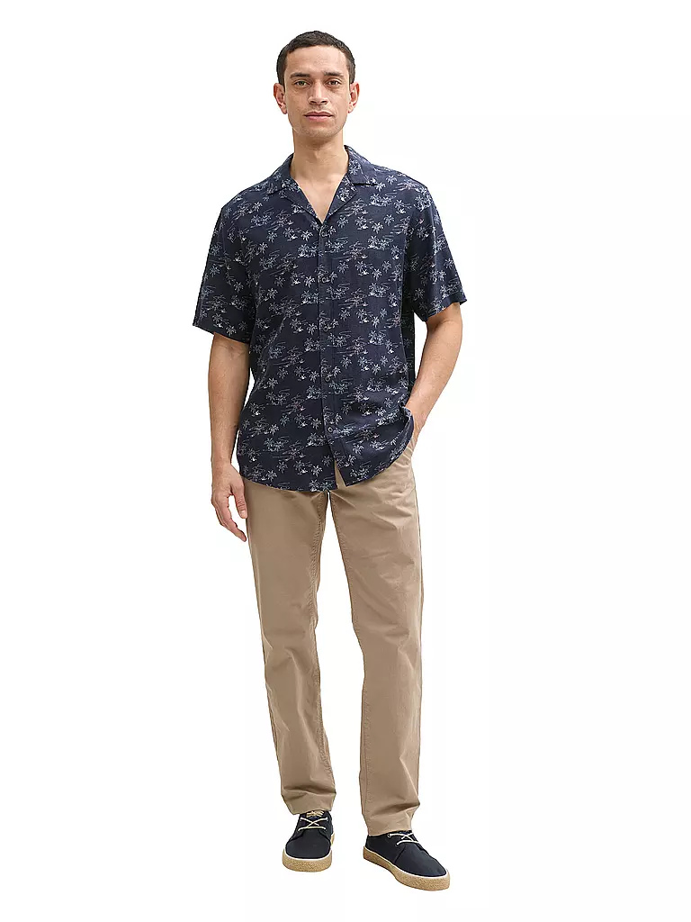 TOM TAILOR | Chemise coupe regular | Bleu foncé