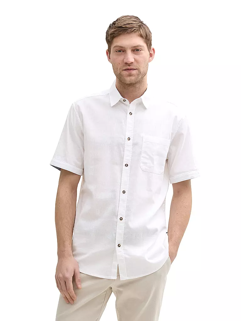 TOM TAILOR | Chemise coupe regular | Blanc
