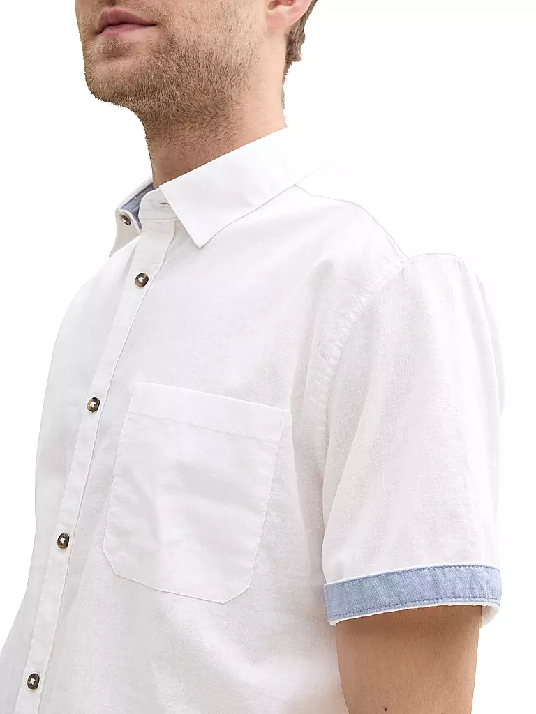TOM TAILOR | Chemise coupe regular | Blanc