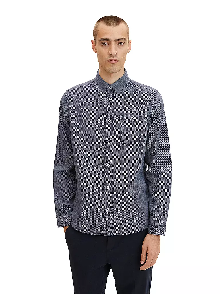 TOM TAILOR | Chemise | Bleu foncé