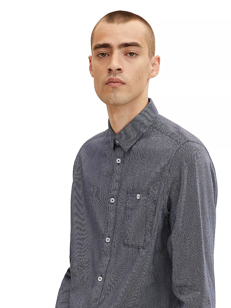 TOM TAILOR | Chemise | Bleu foncé