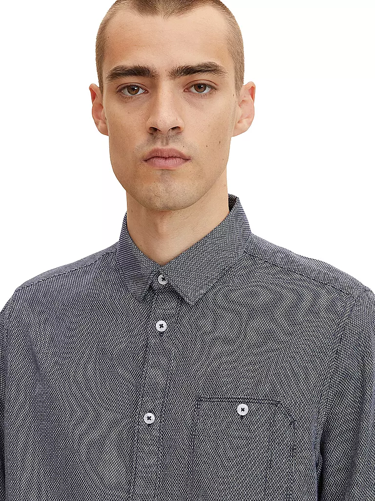 TOM TAILOR | Chemise | Bleu foncé