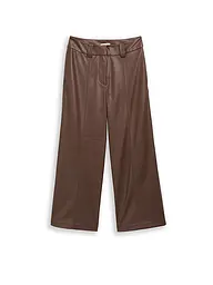 TOM TAILOR | Culotte aspect cuir | Marron