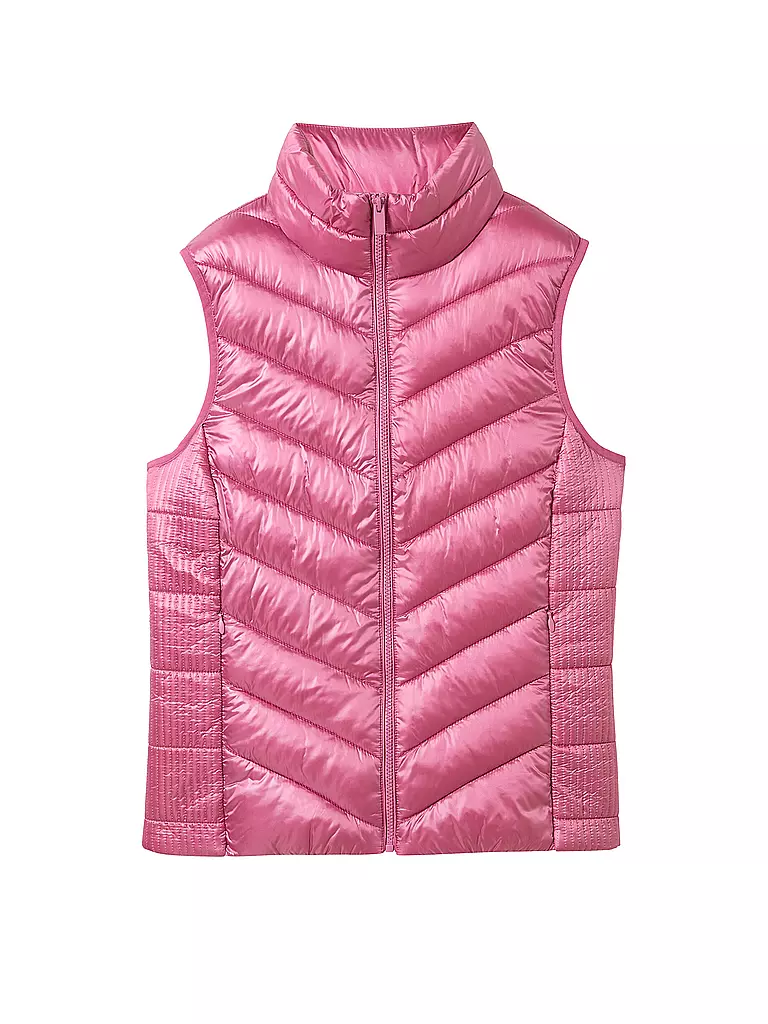 TOM TAILOR | Gilet matelassé | Rose vif