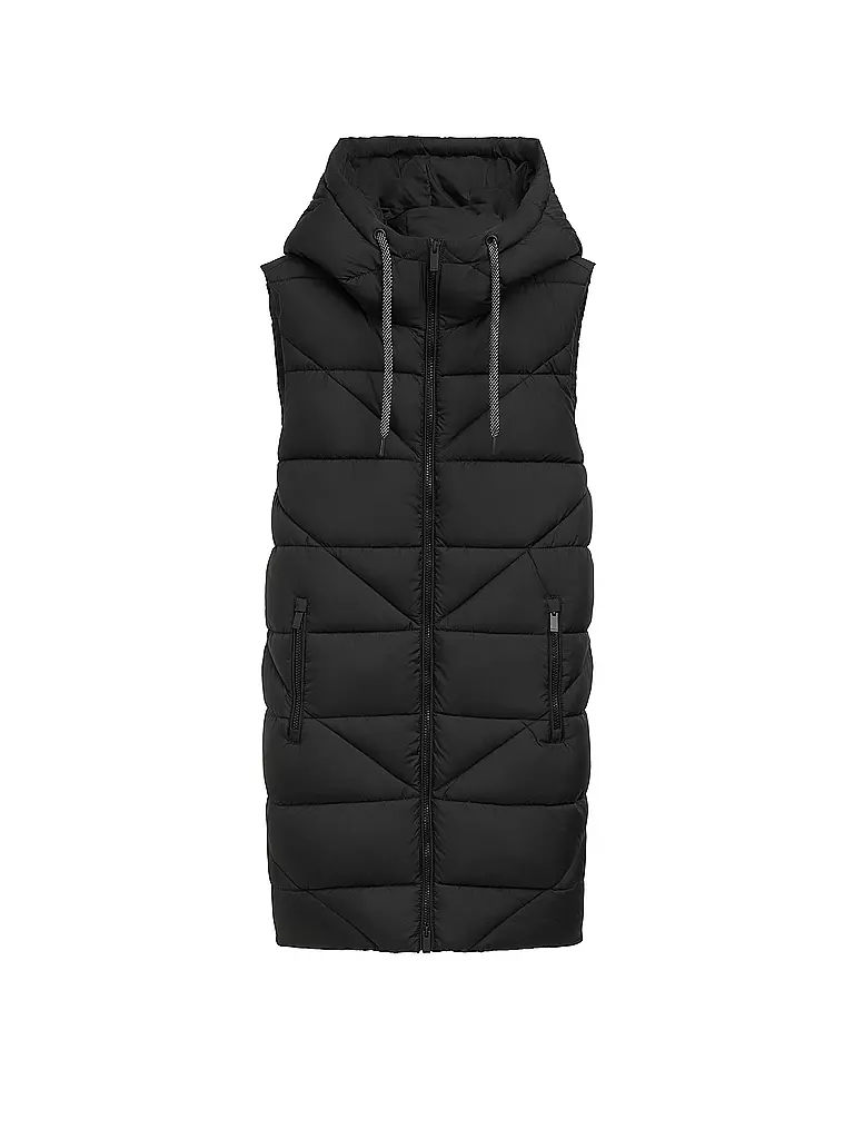 TOM TAILOR | Gilet matelassé | schwarz