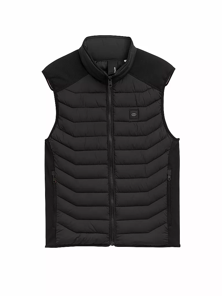 TOM TAILOR | Gilet matelassé | schwarz