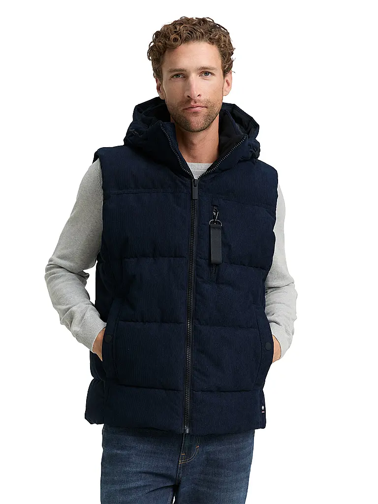 TOM TAILOR | Gilet matelassé | Bleu