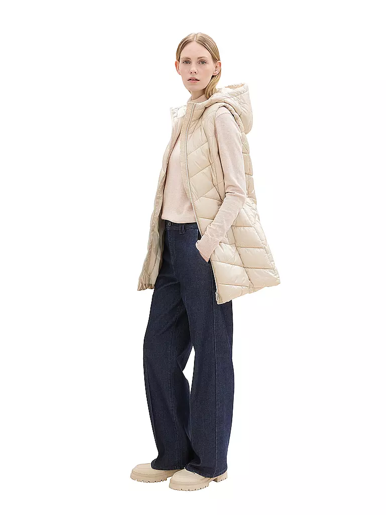 TOM TAILOR | Gilet matelassé | beige