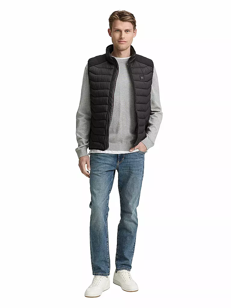 TOM TAILOR | Gilet matelassé | schwarz