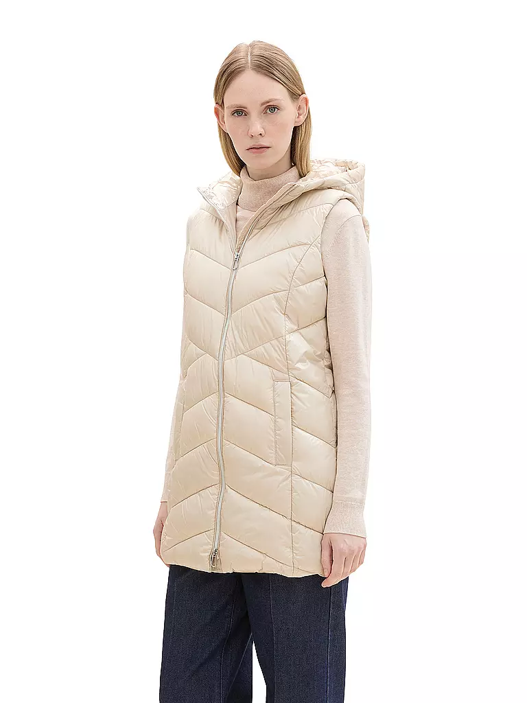 TOM TAILOR | Gilet matelassé | beige
