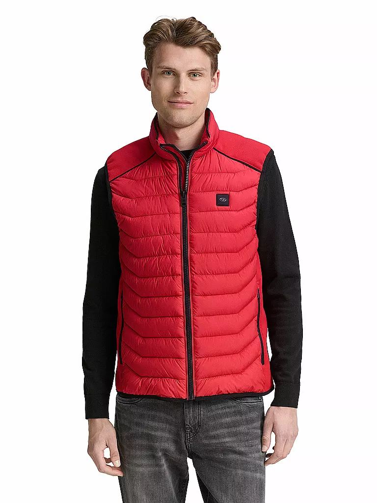 TOM TAILOR | Gilet matelassé | rot