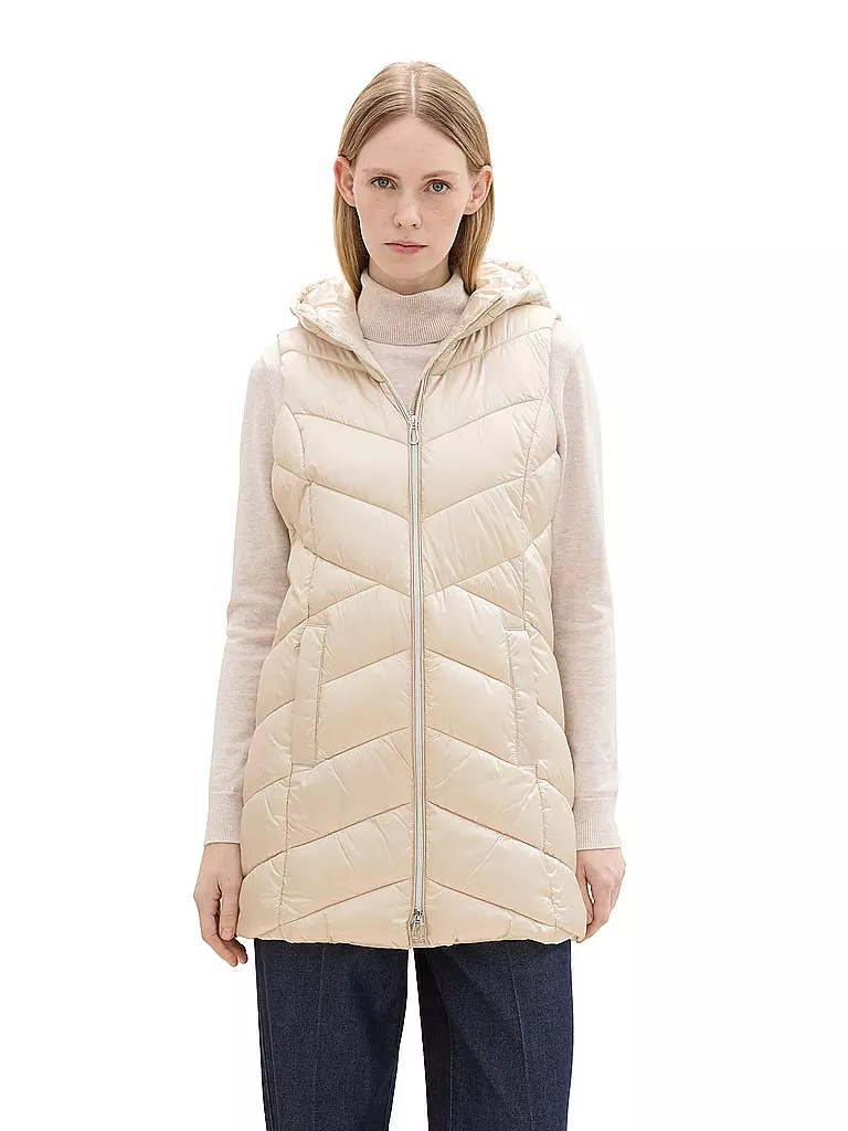 TOM TAILOR | Gilet matelassé | beige