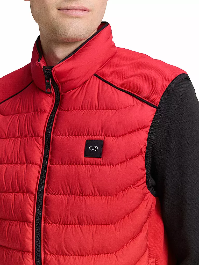 TOM TAILOR | Gilet matelassé | rot