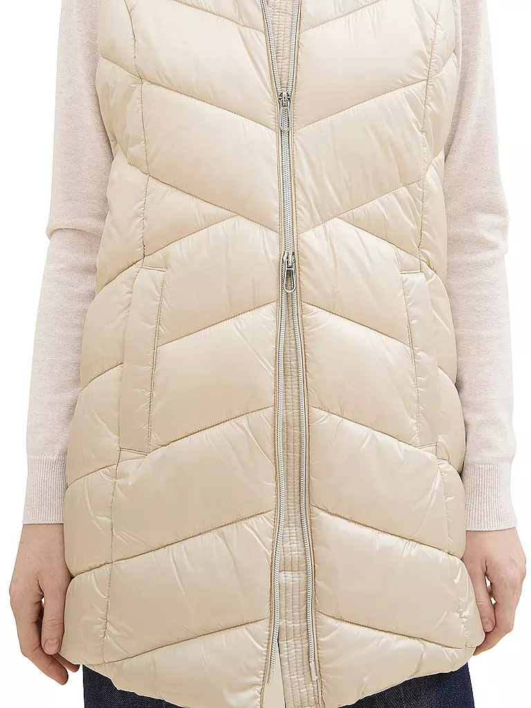 TOM TAILOR | Gilet matelassé | beige