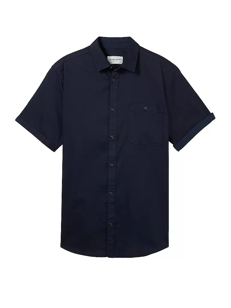TOM TAILOR | Hemd Regular Fit  | Bleu foncé