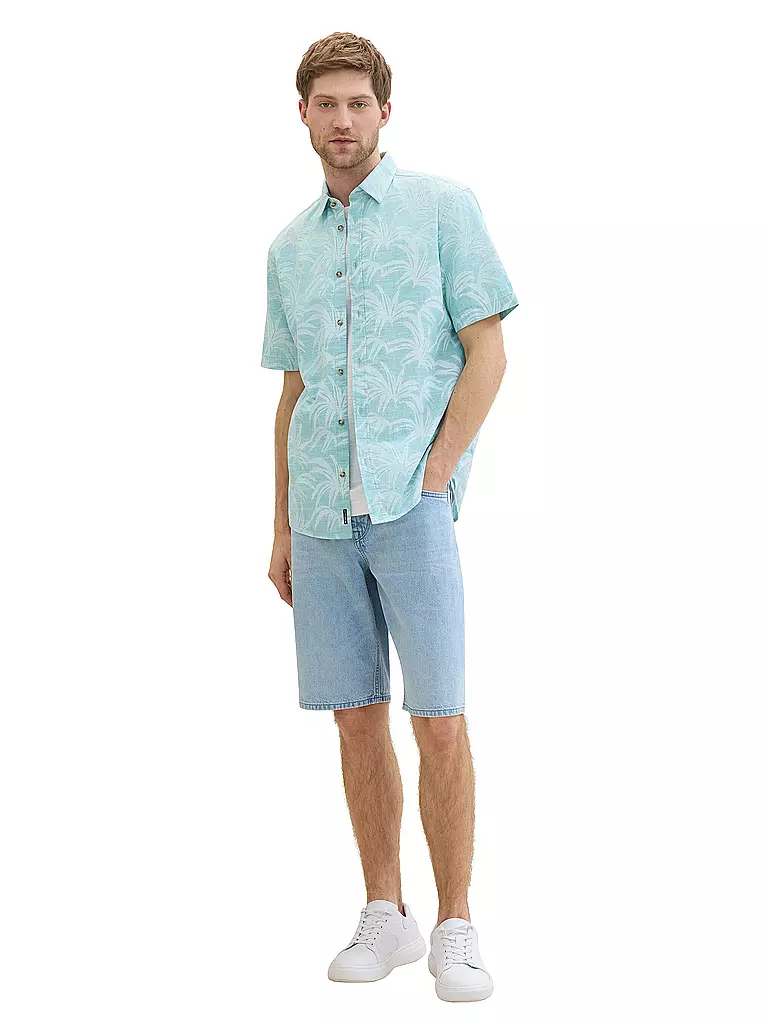 TOM TAILOR | Hemd Regular Fit  | Turquoise