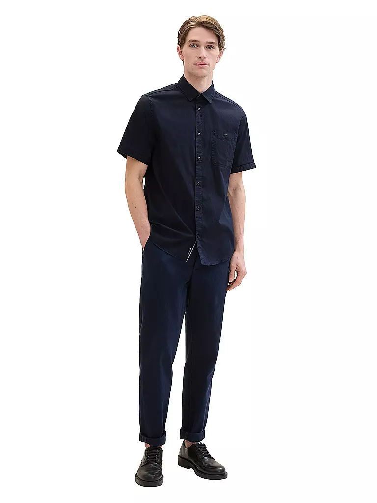 TOM TAILOR | Hemd Regular Fit  | Bleu foncé