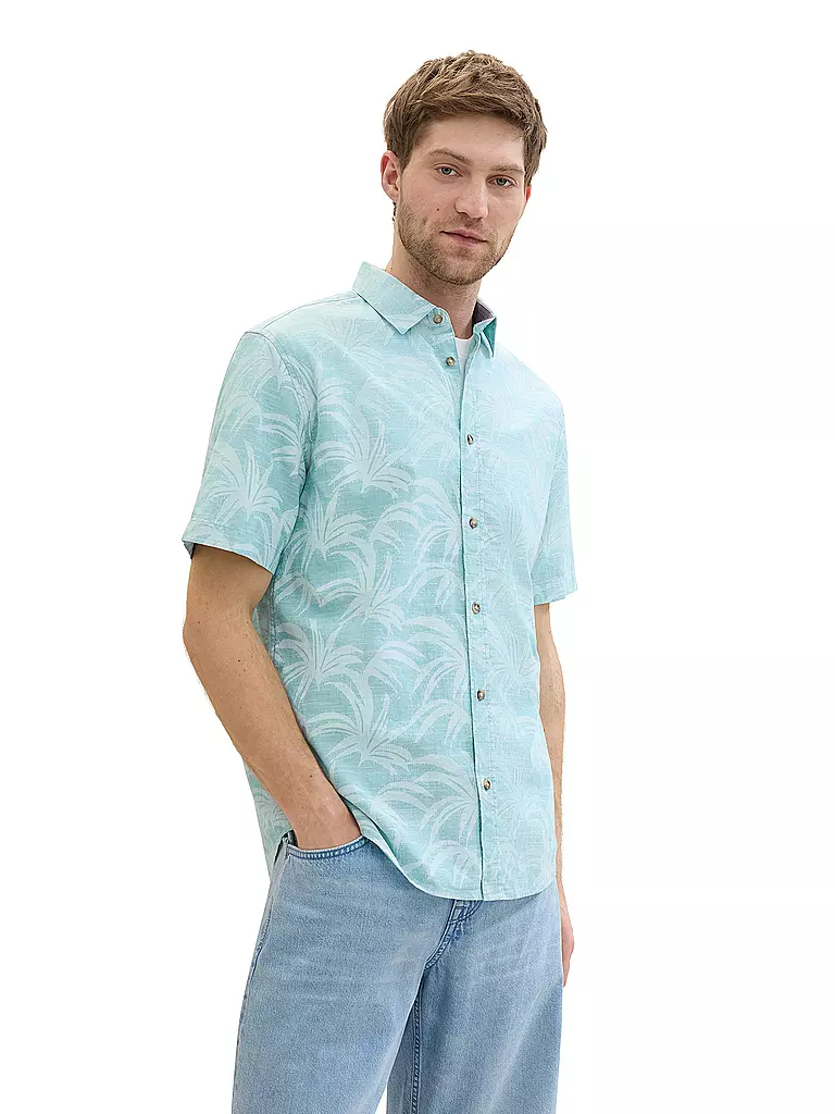 TOM TAILOR | Hemd Regular Fit  | Turquoise