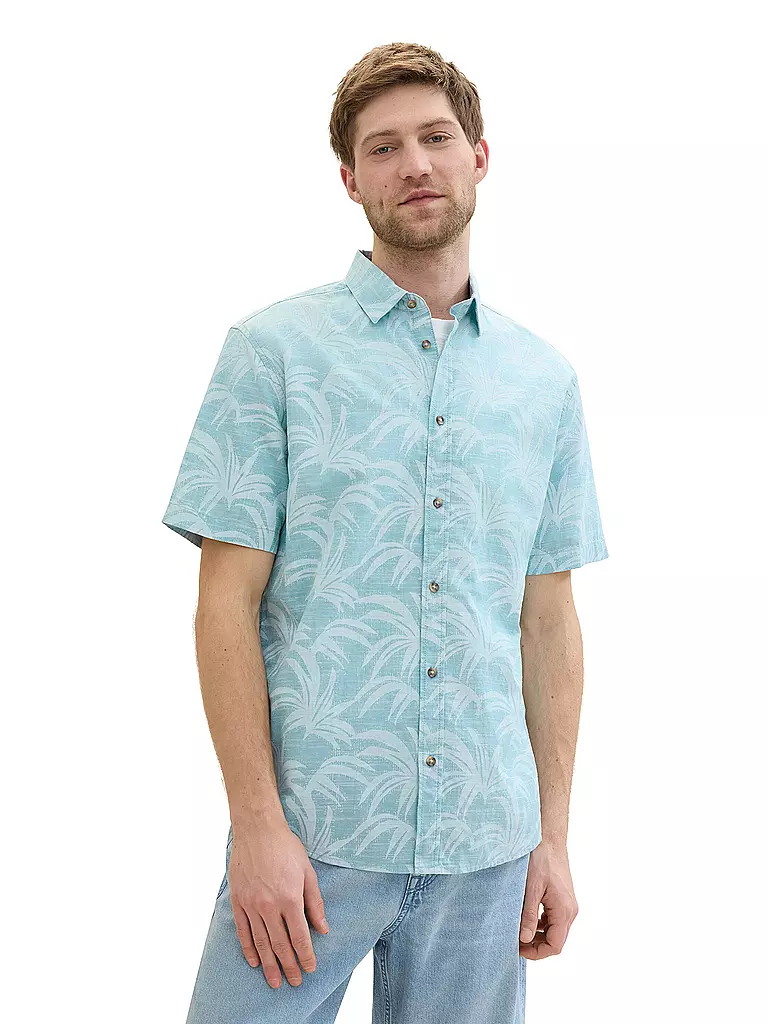 TOM TAILOR | Hemd Regular Fit  | Turquoise