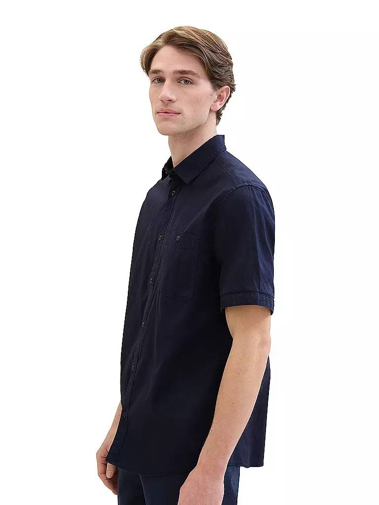 TOM TAILOR | Hemd Regular Fit  | Bleu foncé
