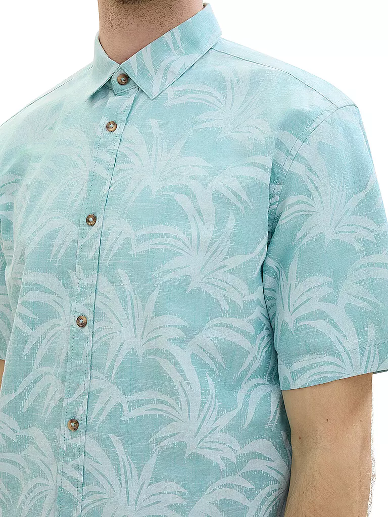 TOM TAILOR | Hemd Regular Fit  | Turquoise
