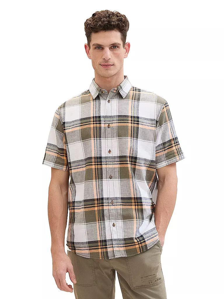 TOM TAILOR | Hemd Regular Fit | Olive