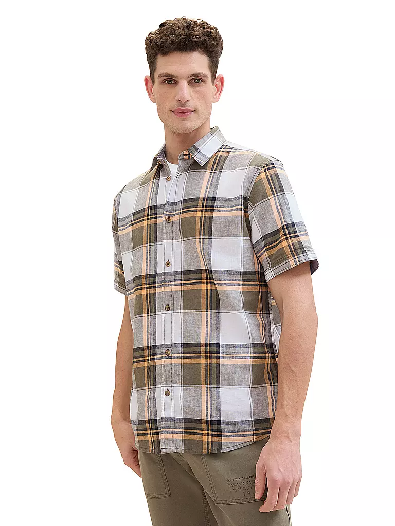 TOM TAILOR | Hemd Regular Fit | Olive