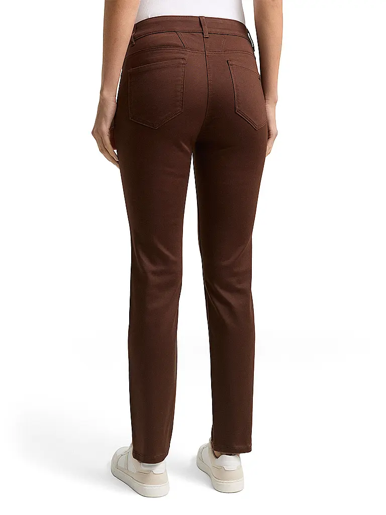TOM TAILOR | Hose Slim Fit TTEDDA  | braun