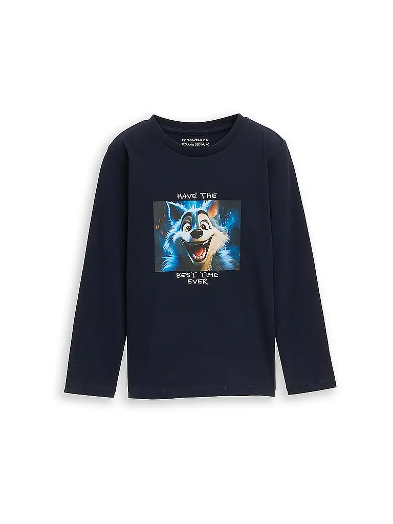 TOM TAILOR | Jungen Langarmshirt  | Bleu foncé