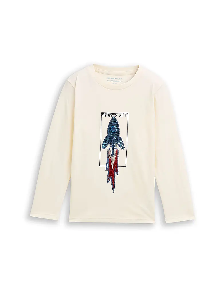 TOM TAILOR | Jungen Langarmshirt  | Blanc