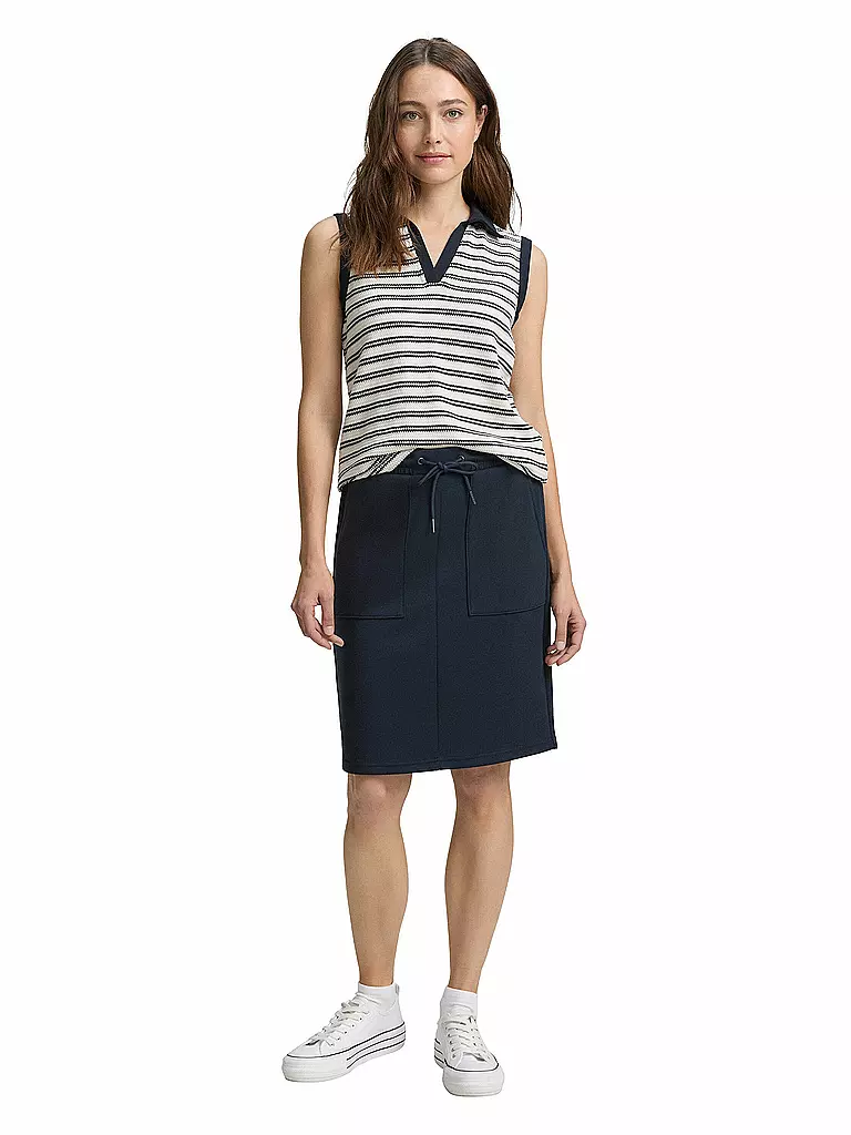 TOM TAILOR | Jupe midi | dunkelblau
