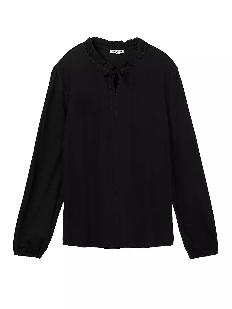 TOM TAILOR | Langarmshirt  | Noir