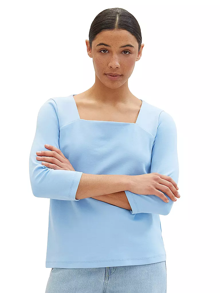 TOM TAILOR | Langarmshirt  | Bleu