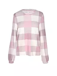 TOM TAILOR | Langarmshirt COSY CHECK | Rose