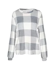 TOM TAILOR | Langarmshirt COSY CHECK | Gris clair