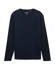 TOM TAILOR | Langarmshirt | Bleu foncé