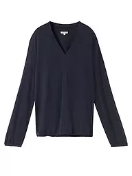 TOM TAILOR | Langarmshirt | Bleu foncé