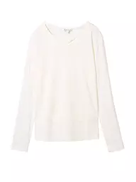TOM TAILOR | Langarmshirt | Blanc