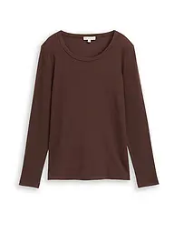 TOM TAILOR | Langarmshirt | Marron