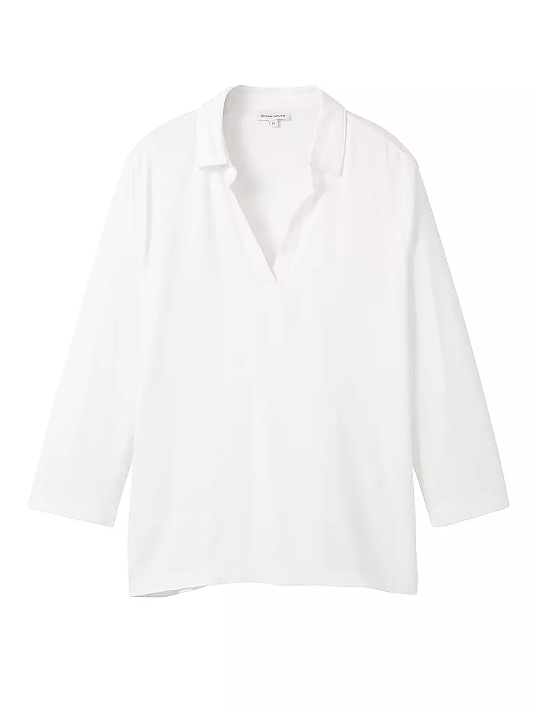 TOM TAILOR | Langarmshirt | Blanc