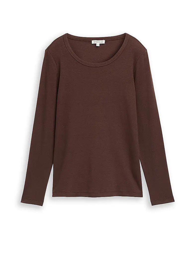 TOM TAILOR | Langarmshirt | Marron