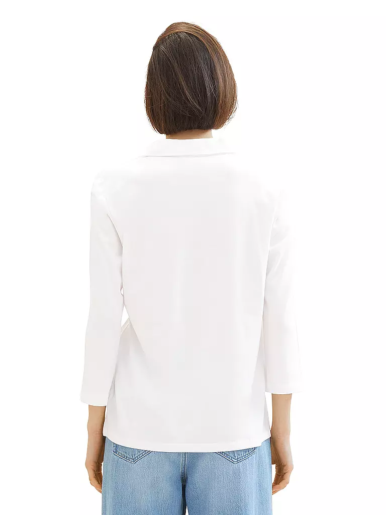 TOM TAILOR | Langarmshirt | Blanc