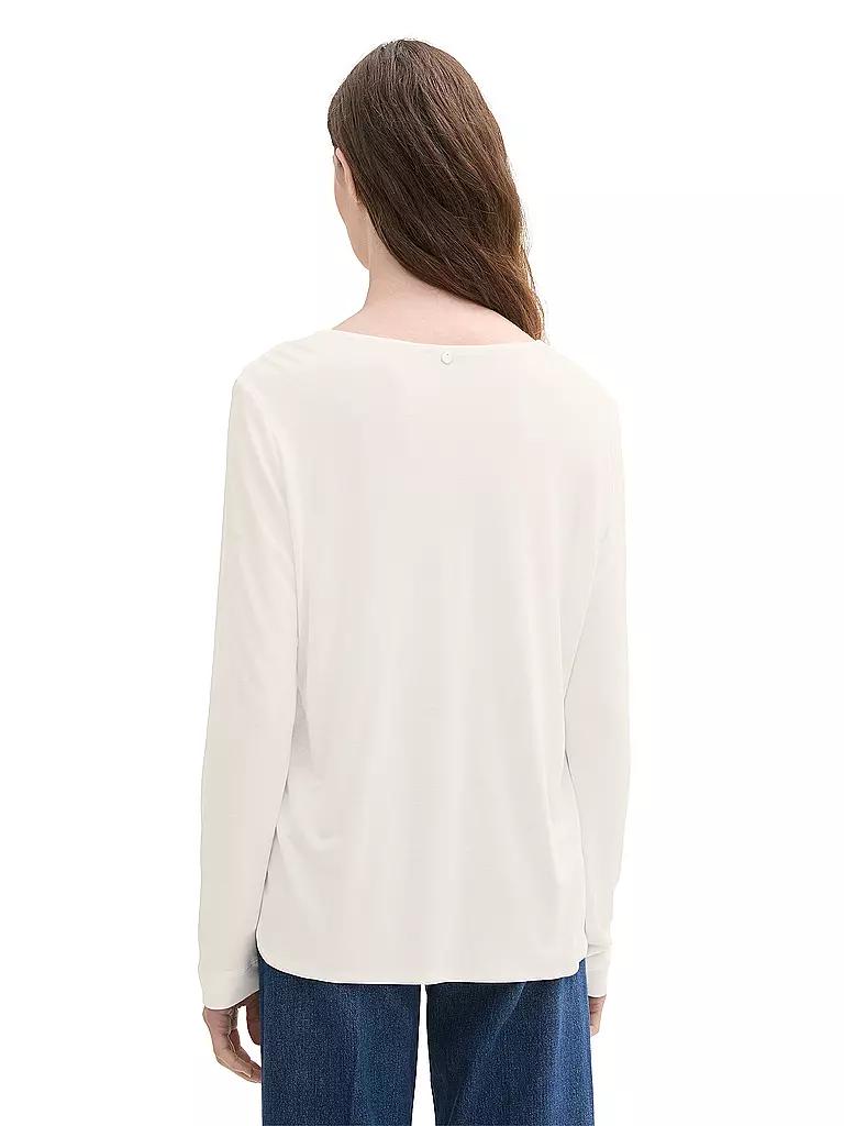 TOM TAILOR | Langarmshirt | Blanc