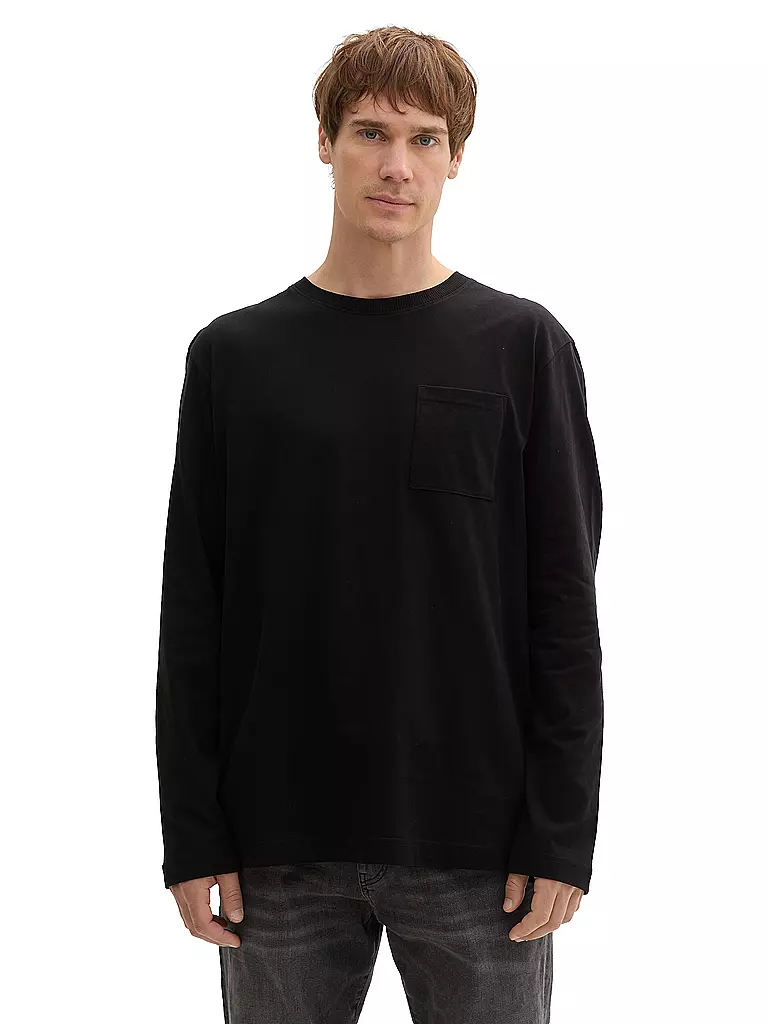 TOM TAILOR | Langarmshirt | Noir