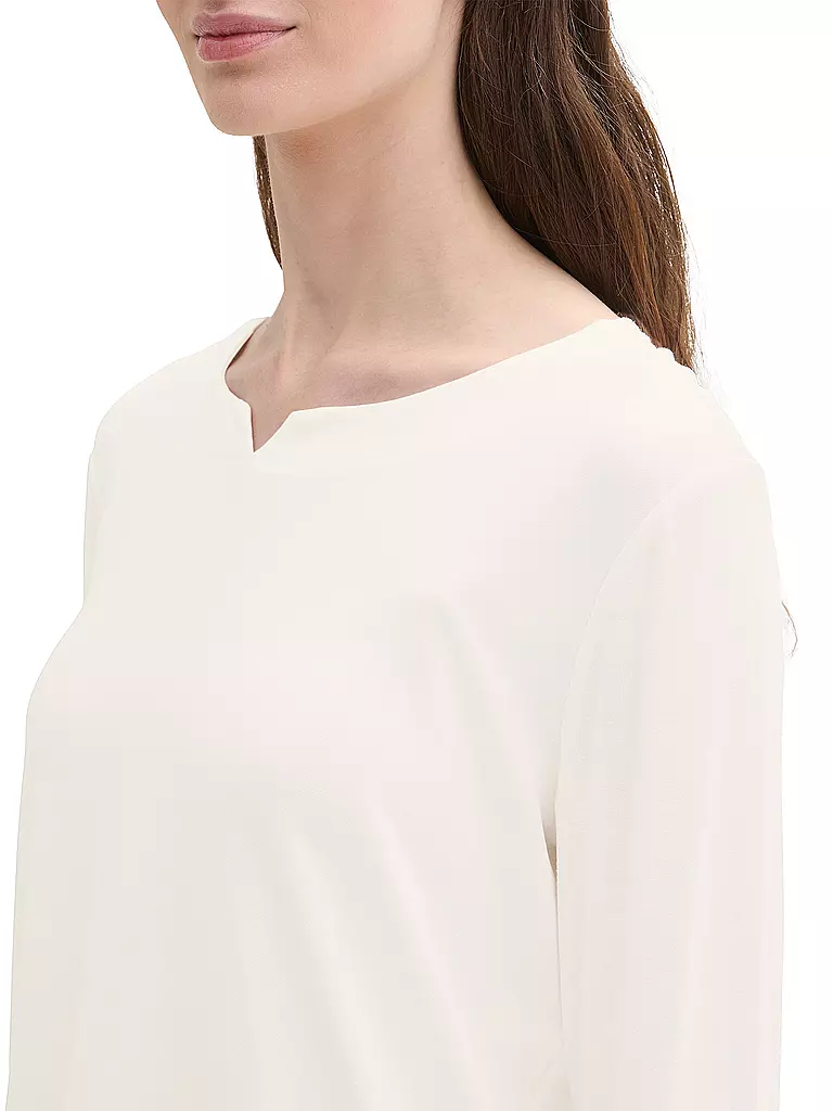 TOM TAILOR | Langarmshirt | Blanc