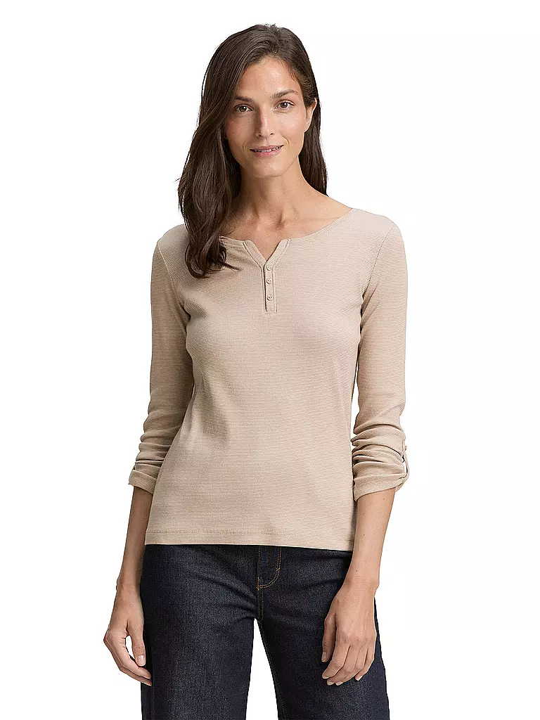 TOM TAILOR | Langarmshirt | creme
