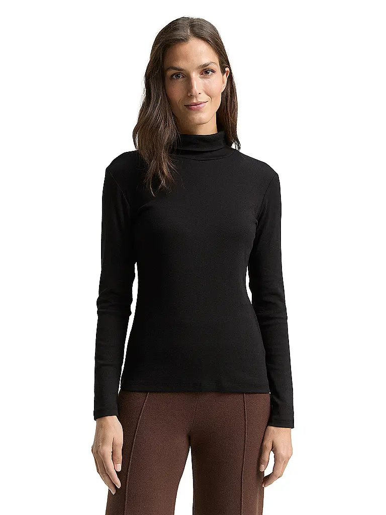 TOM TAILOR | Langarmshirt | Noir