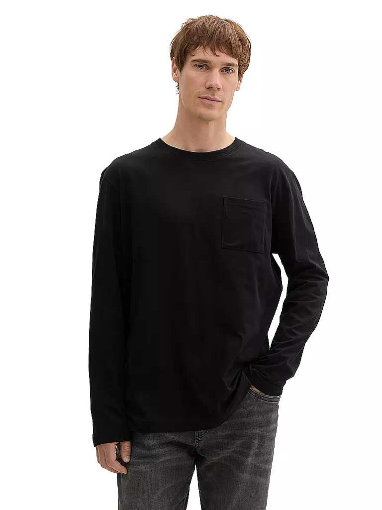 TOM TAILOR | Langarmshirt | Noir