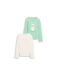 TOM TAILOR | Lot de 2 t-shirts à manches longues pour fille | Blanc